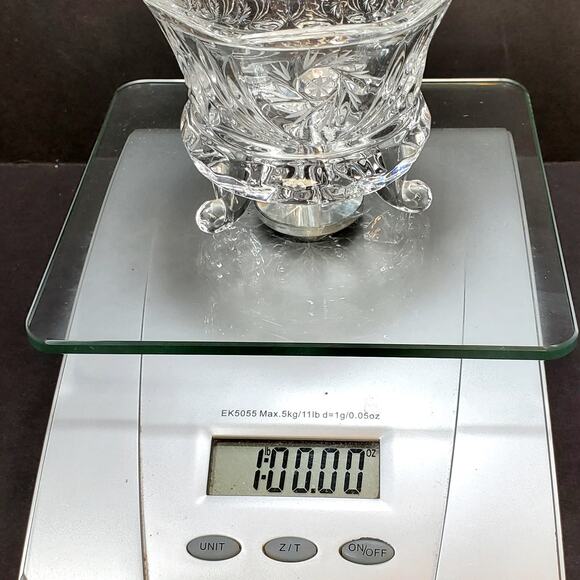 Vtg ABP Leaded Cut Crystal Lid Sugar Bowl Hobstars With Spire and Pinwheel Candy - Picture 9 of 9